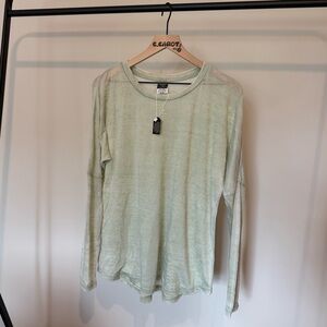 NWT Azur Distressed Lightweight Long Sleeve Tee